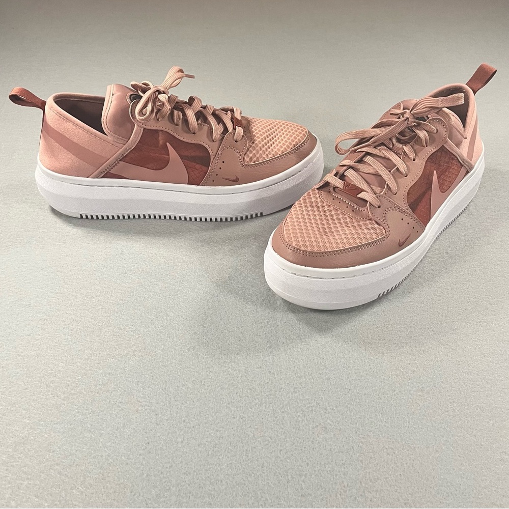 Nike Court Vision Alta Women's Size 10 Rust Pink White Shoes CW6536 600